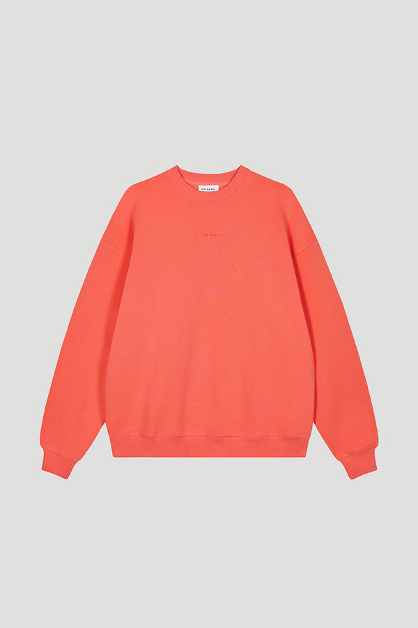 oh april Oversized Sweater Coral
