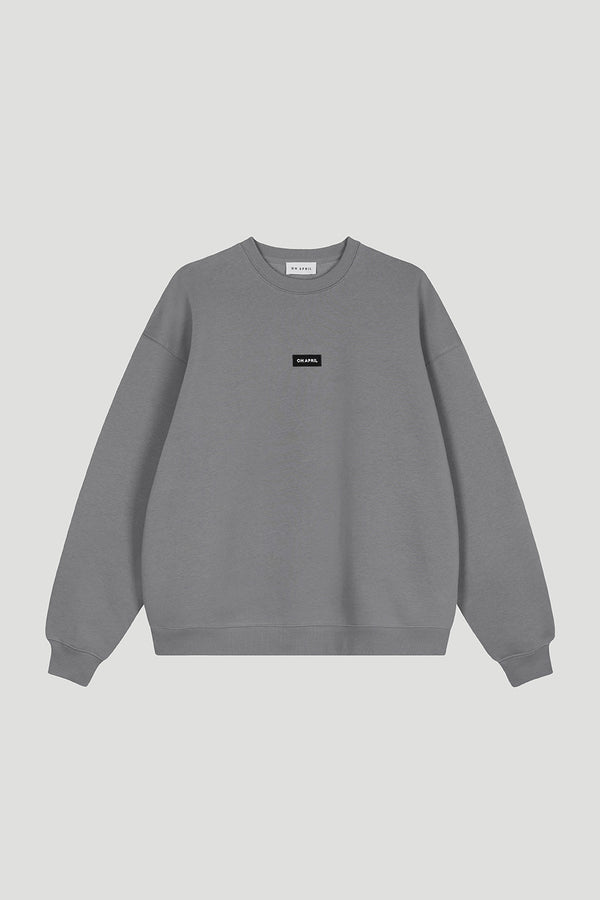 oh april Oversized Sweater Dark Grey