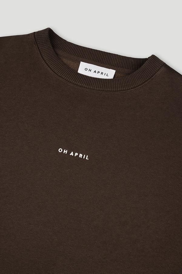 Oh April Oversized Sweater Deep Brown