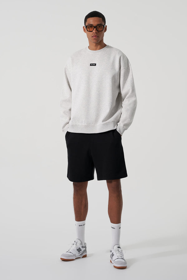 Oh April Oversized Sweater Grey Melange