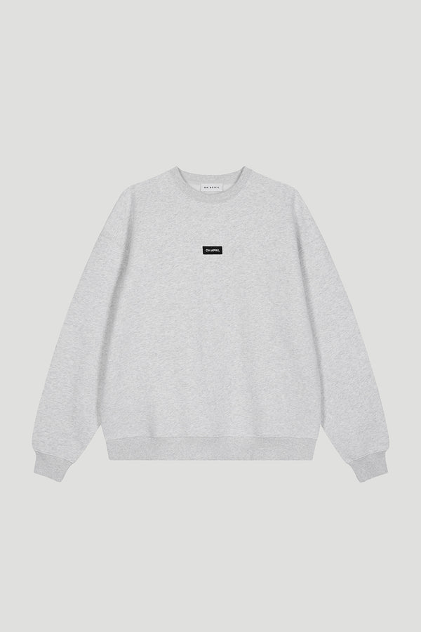 oh april Oversized Sweater Grey Melange