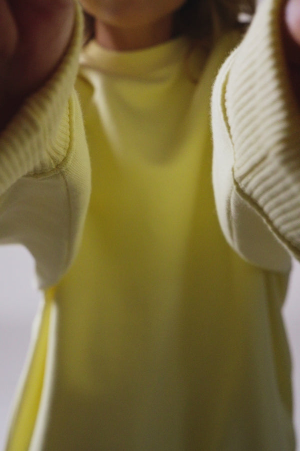 Oh April Oversized Sweater Lemon