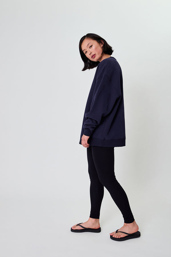 Oh April Oversized Sweater Magic Blackberry