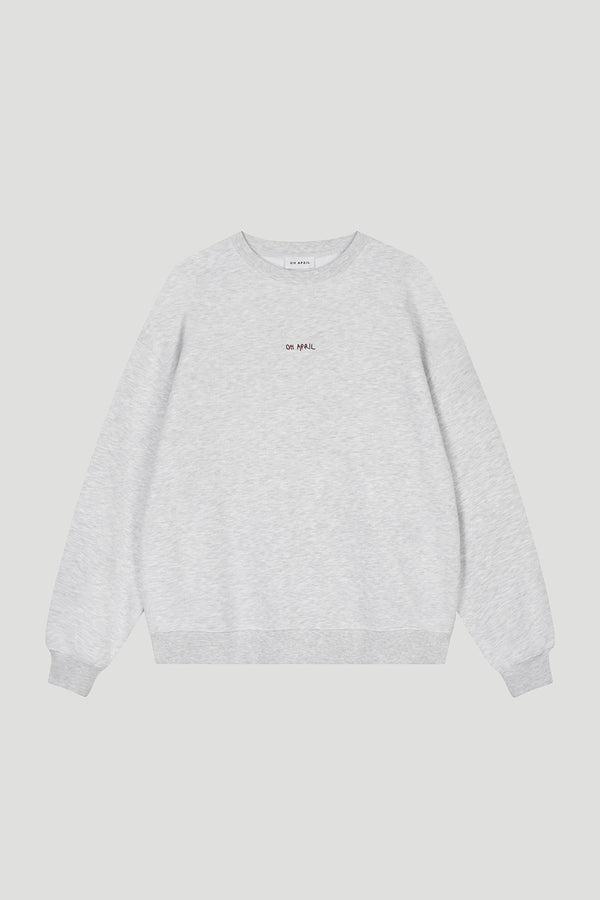 Oh April Oversized Sweater Magic Grey Melange