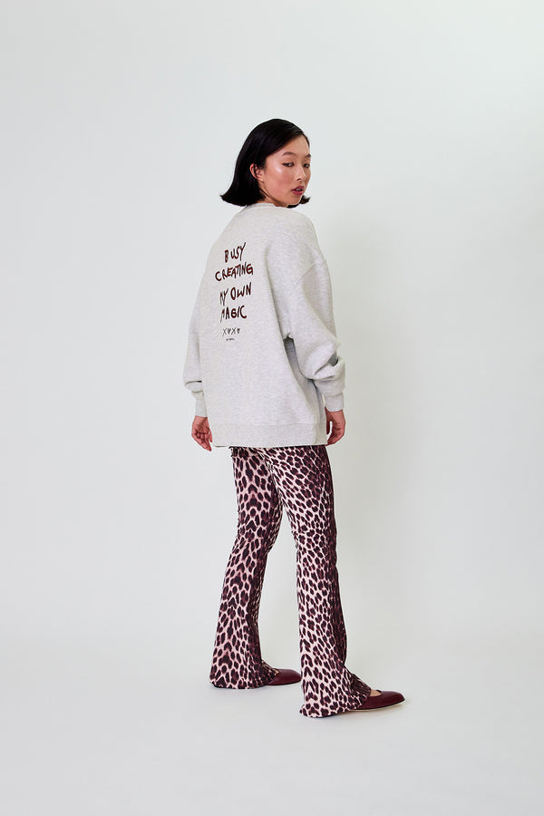 oh april Oversized Sweater Magic Grey Melange