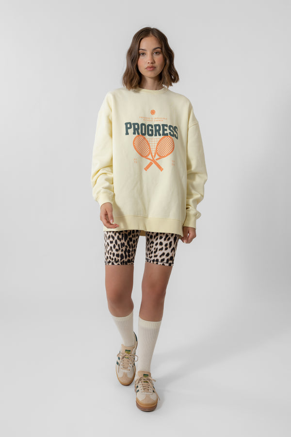 oh april Oversized Sweater Progress Buttercream