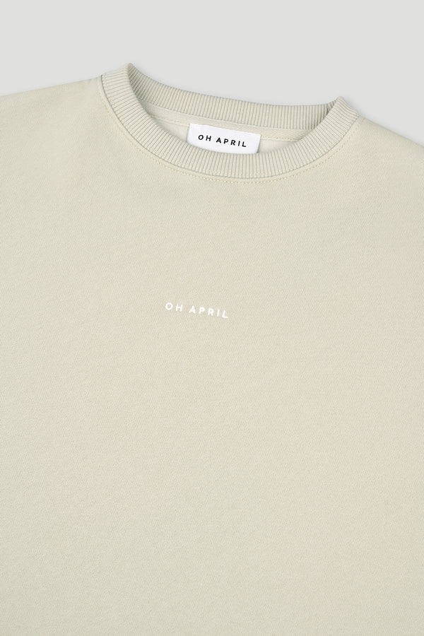 Oh April Oversized Sweater Soft Green