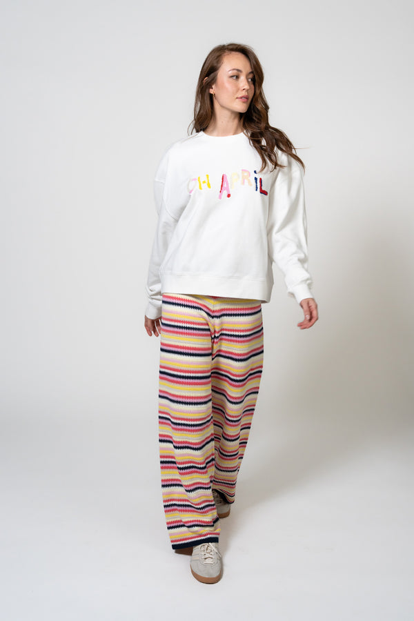 Oh April Oversized Sweater Varied OH APRIL Pearl