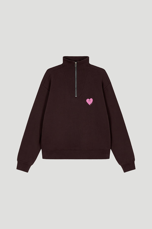 Oh April Pauli Half-Zip Truffle