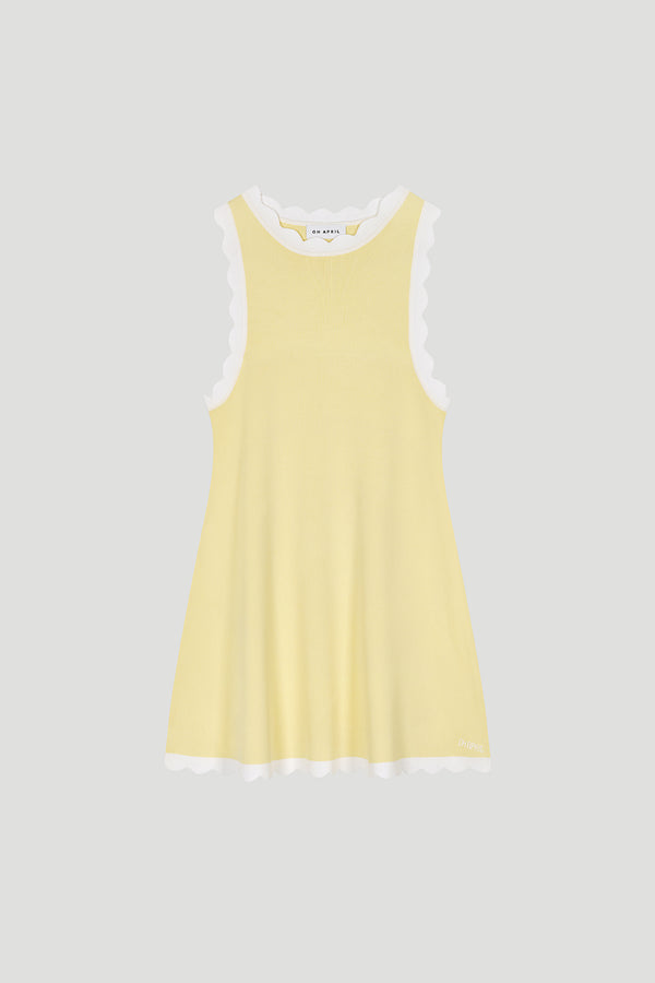 oh april Pirus Dress Lemon
