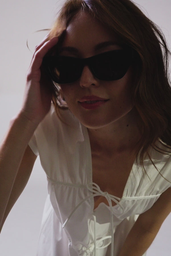 Oh April Quince Tie Dress Pearl