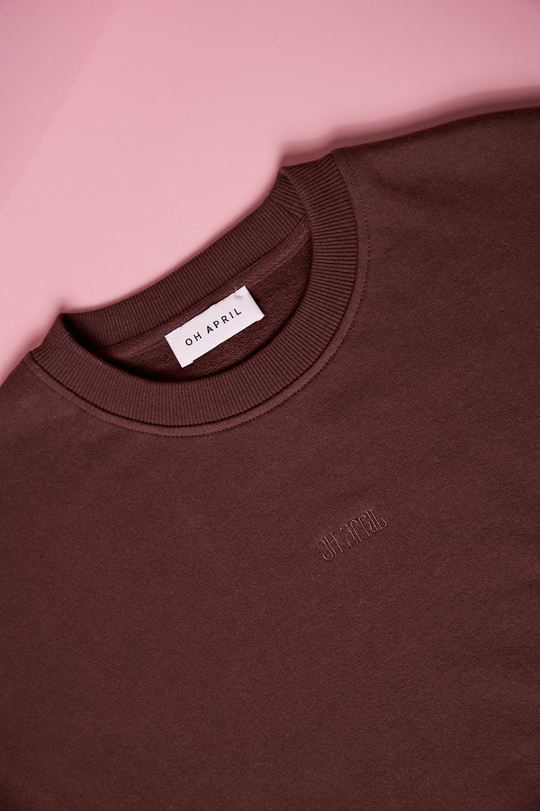 Oh April Regular Sweater Mental Health Brown