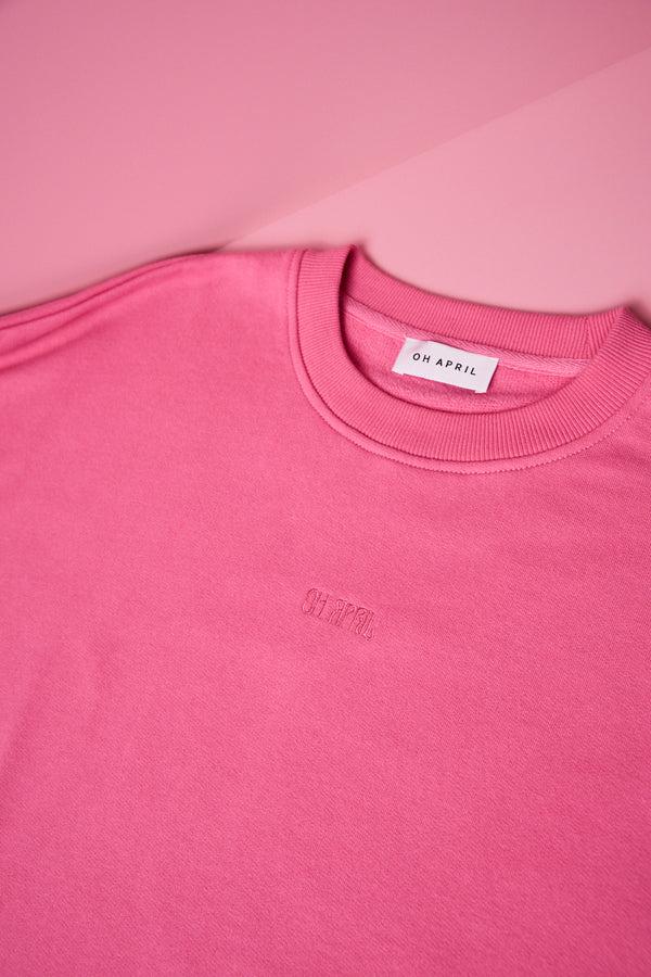 Oh April Regular Sweater Mental Health Pink