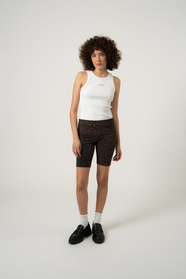 Oh April Rhea Bike Shorts Leo Mocha