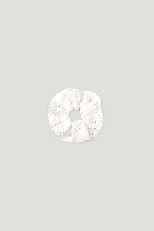 oh april Scrunchie Lace Off White