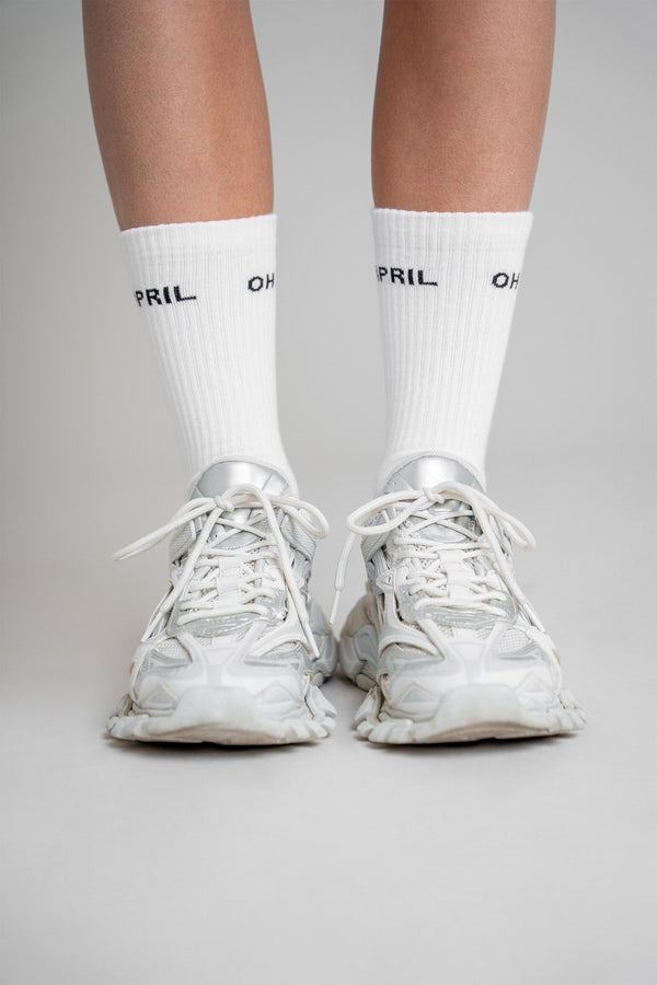 Oh April Steffi Socks OH APRIL White