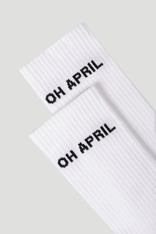 Oh April Steffi Socks OH APRIL White
