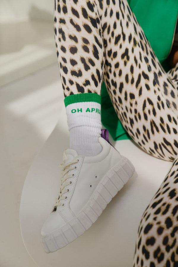 Oh April Steffi Socks OH APRIL White/Green