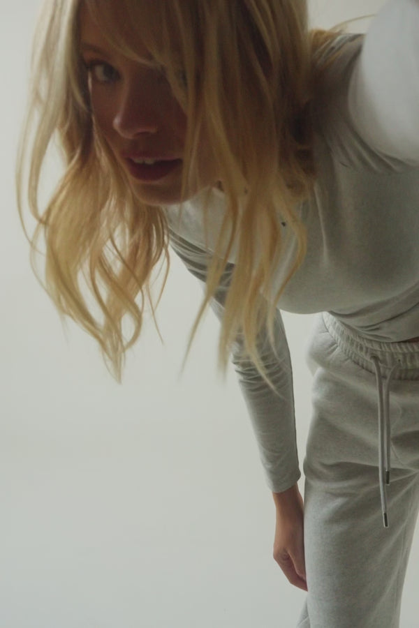 Oh April Sweat Jogger Grey Melange