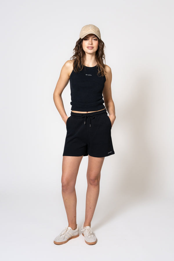 Oh April Sweat Shorts Black