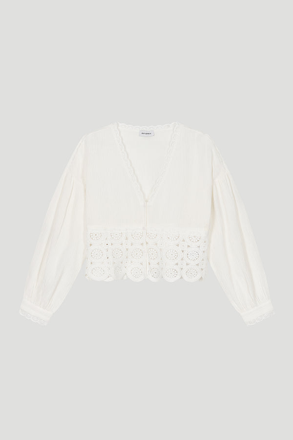 Oh April Tayio Blouse Off White