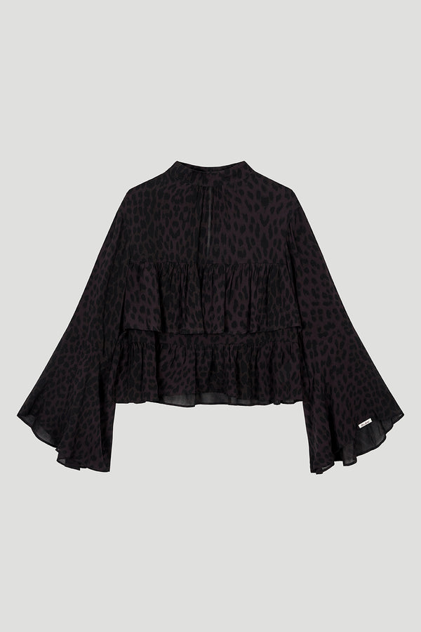 Oh April Tessa Blouse Leo Truffle