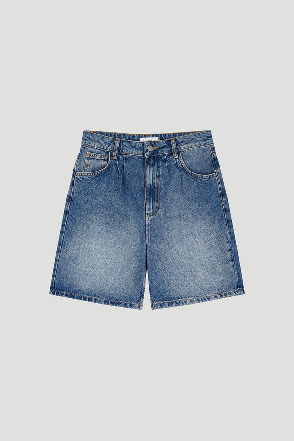 oh april Toum Denim Shorts Denim Mid Blue