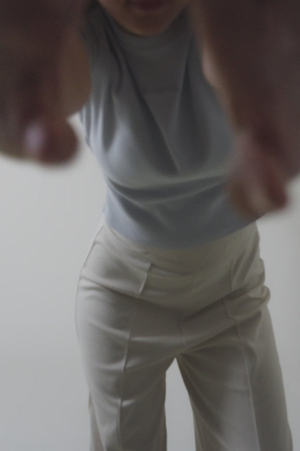 Oh April Velah Wide Leg Trousers Sand