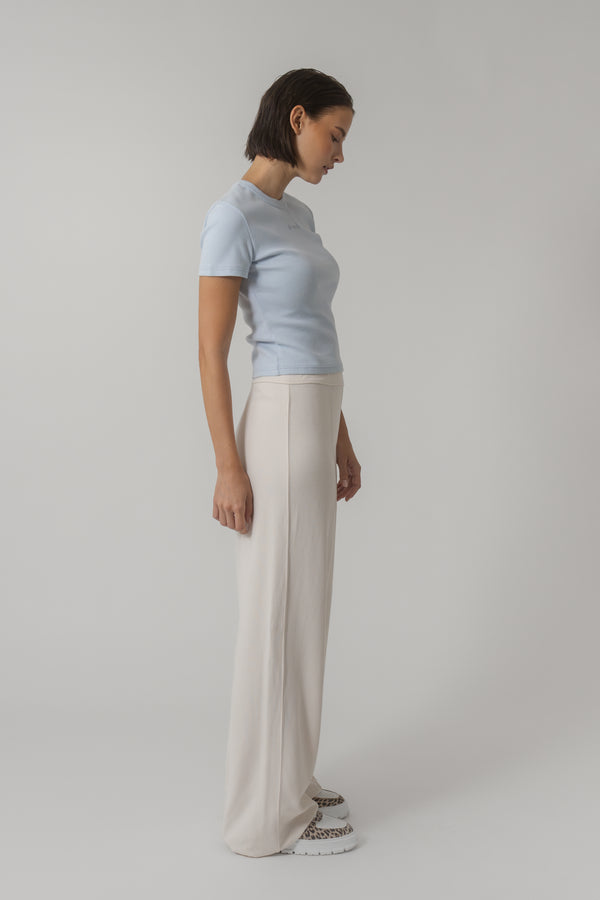 Oh April Velah Wide Leg Trousers Sand