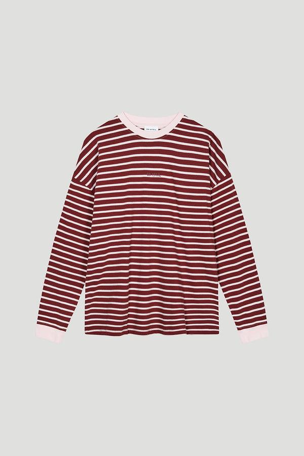 Oh April Venetia Striped Longsleeve Cherrywood