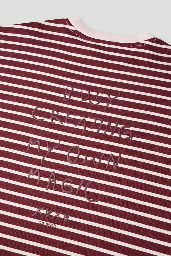 Oh April Venetia Striped Longsleeve Cherrywood