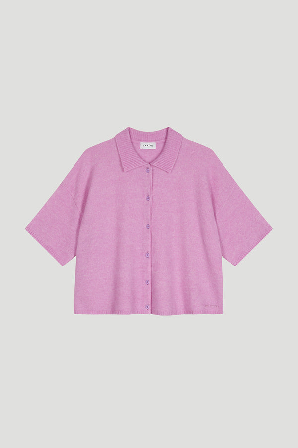 oh april Vina Tee Cardigan Bright Lilac