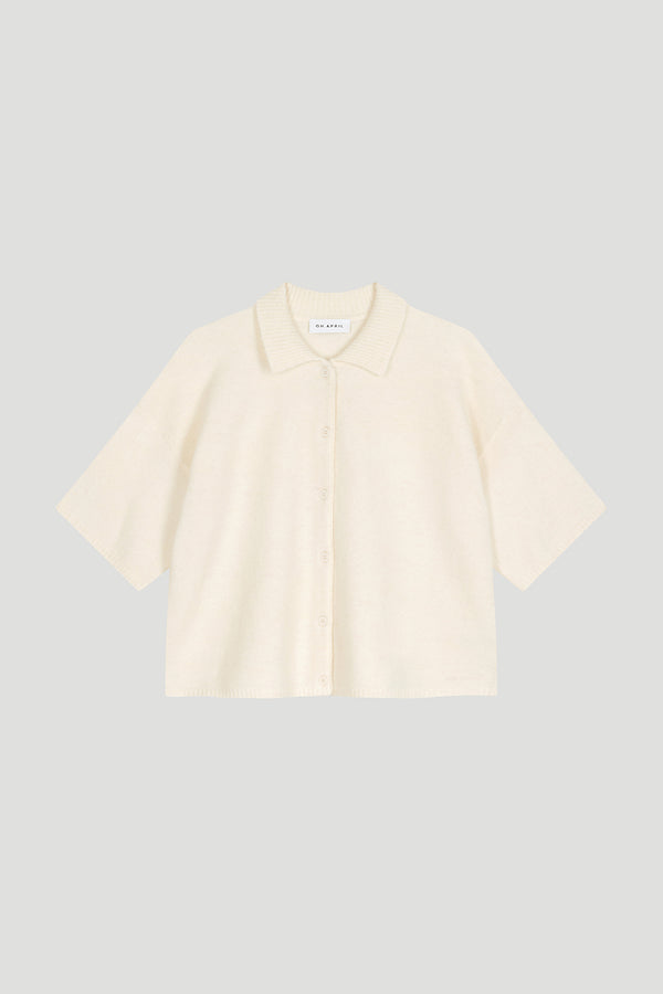 oh april Vina Tee Cardigan Soft Sand