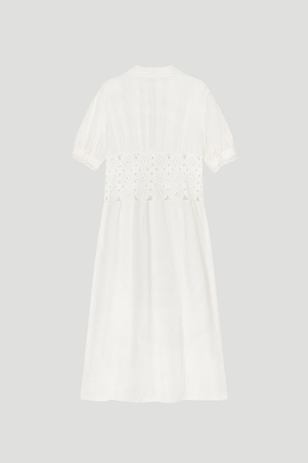 Oh April Westley Dress Off White
