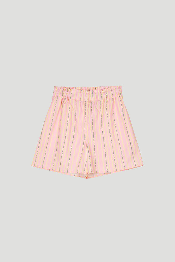 oh april Yuzu Shorts Soft Blush Stripe