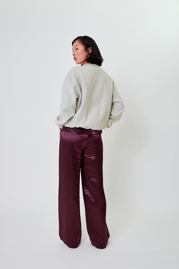 Oh April Zafira Balloon Sweatshirt Light Grey