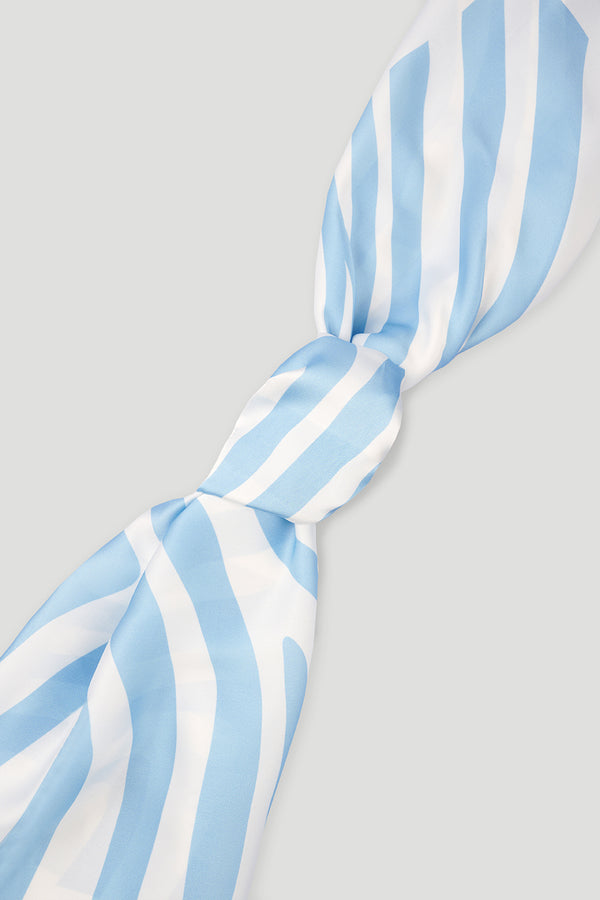 Oh April Zebra Scarf Blue Zebra