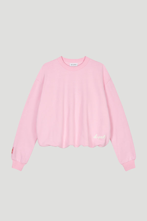 oh april Zuri Balloon Sweatshirt Soft Blush