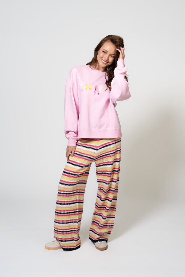 oh april Oversized Sweater Varied OH APRIL Soft Blush