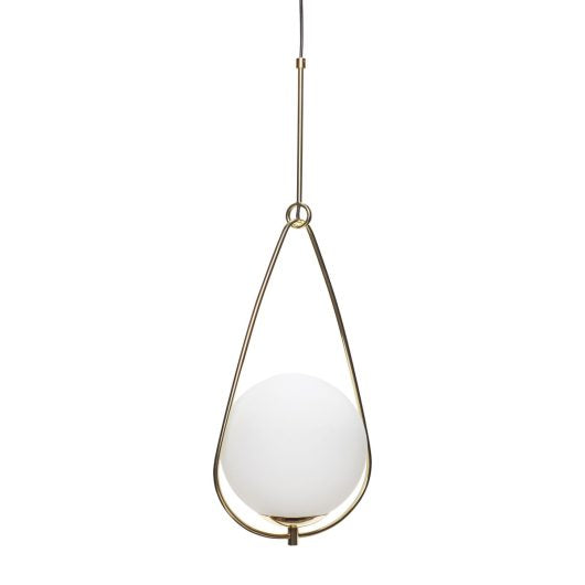 ok design Above Pendant Brass/White