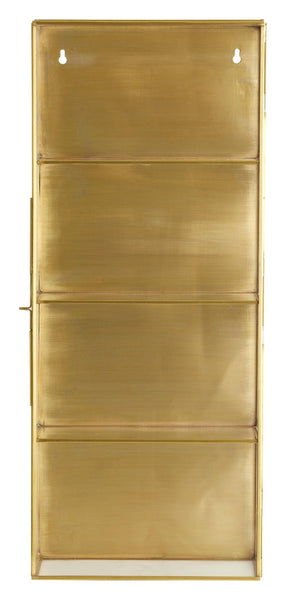 ok design ADA wall cabinet L 3 shelves gold