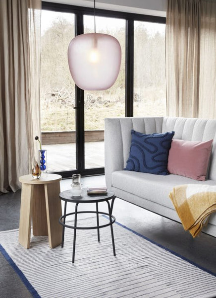 Ok Design Aisle Rug Small White/Blue