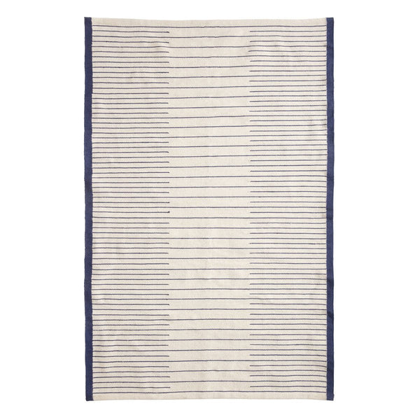 ok design Aisle Rug Small White/Blue
