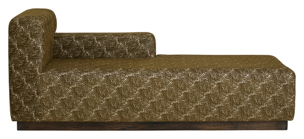 ok design AMUR chaise longue jacquard olive