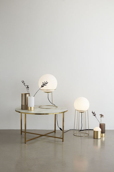 Ok Design Balance Lamp Small Brass/White