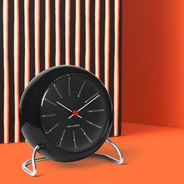 Ok Design Bankers Table Clock Ø11 Cm Black