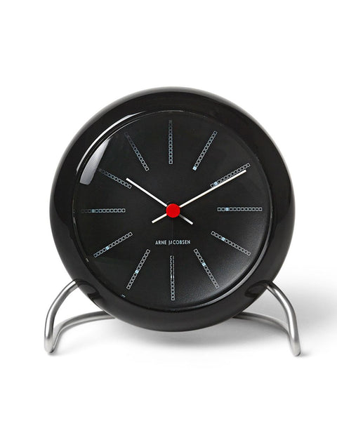 ok design Bankers Table Clock Ø11 cm black