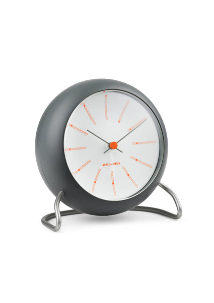 Ok Design Bankers Table Clock Ø11 Cm Dark Grey