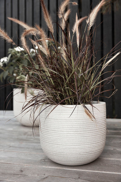 Ok Design Bay Pots Grey (set Of 2)