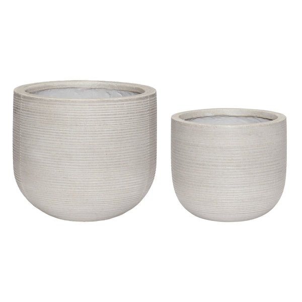 ok design Bay Pots Grey (set of 2)